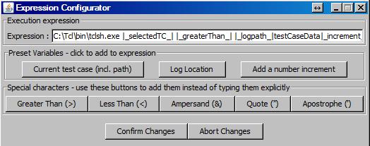 Expression Configuration Dialog